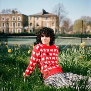 Warm and wonderful Diana Black Sheep Sweater L NWT